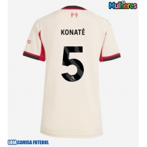 Camisa de Futebol Liverpool Ibrahima Konate #5 Equipamento Secundário Mulheres 2025-26 Manga Curta